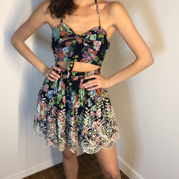 Summer Embroidered Cut Out Dress - Picture 1 of 3